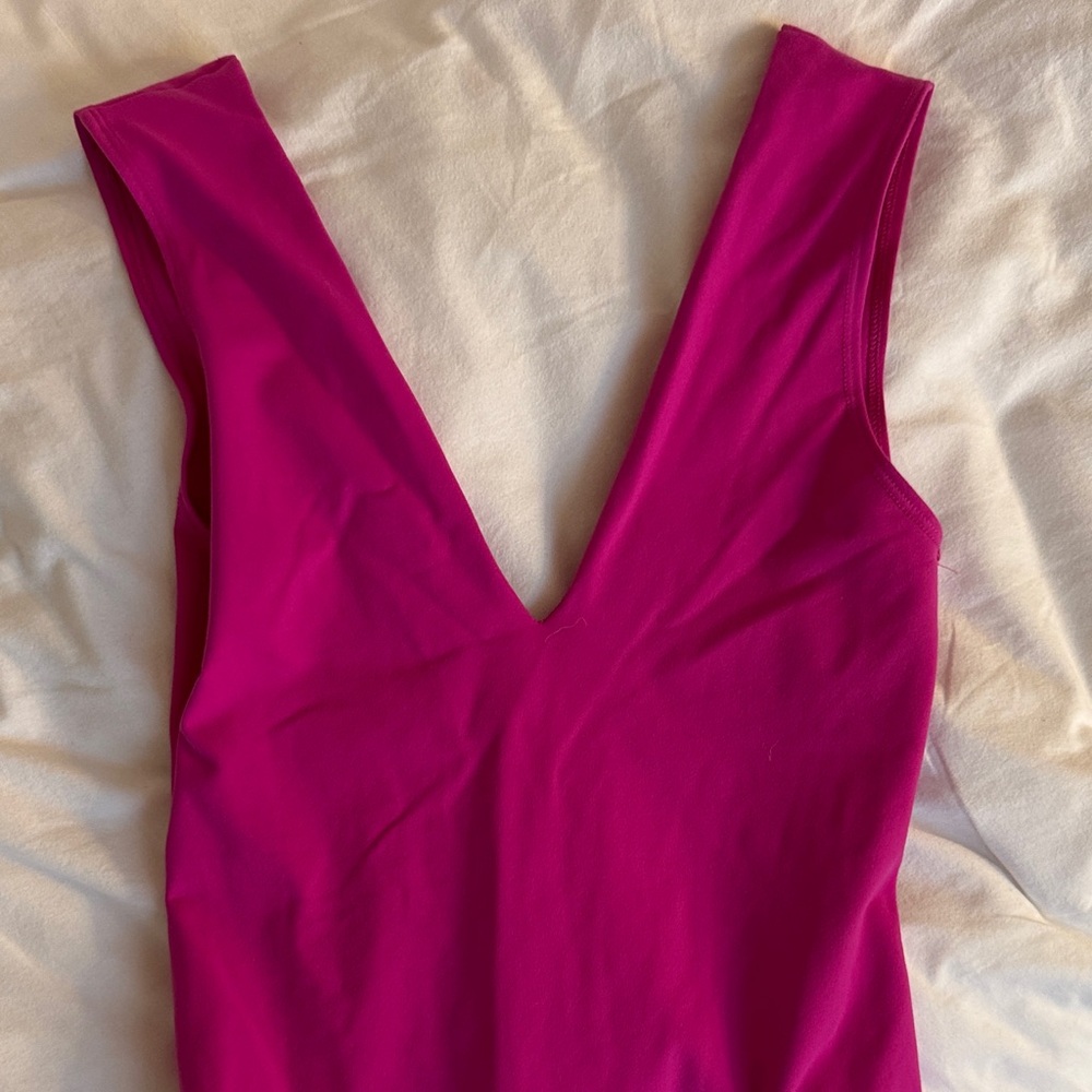 Vibrant Pink free people bodysuit